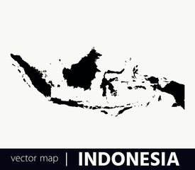 Naklejka premium High Detailed Vector Map - Indonesia