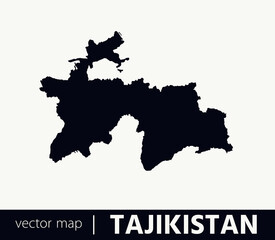 High Detailed Vector Map - Tajikistan