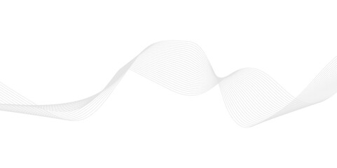 Abstract wavy lines flowing curve gradient color on transparent background. Abstract white background colorful lines. modern wavy stripes on white background isolated.	