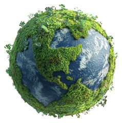 PNG Green planet Earth earth globe environmental.