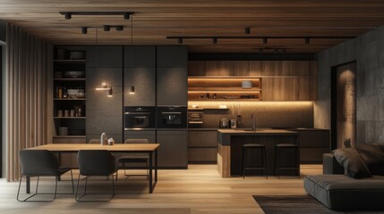 Fototapeta premium Stylish and unique kitchen designs for modern homes.