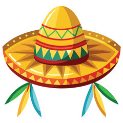 Festa Junina's traditional hat vector illustration