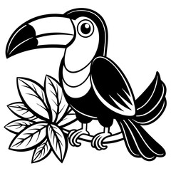 Meet a kind toucan: color the world where nature begins with one stroke!