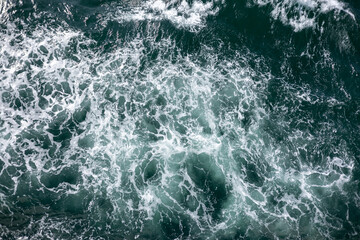 Obraz premium Sea foam green water background 