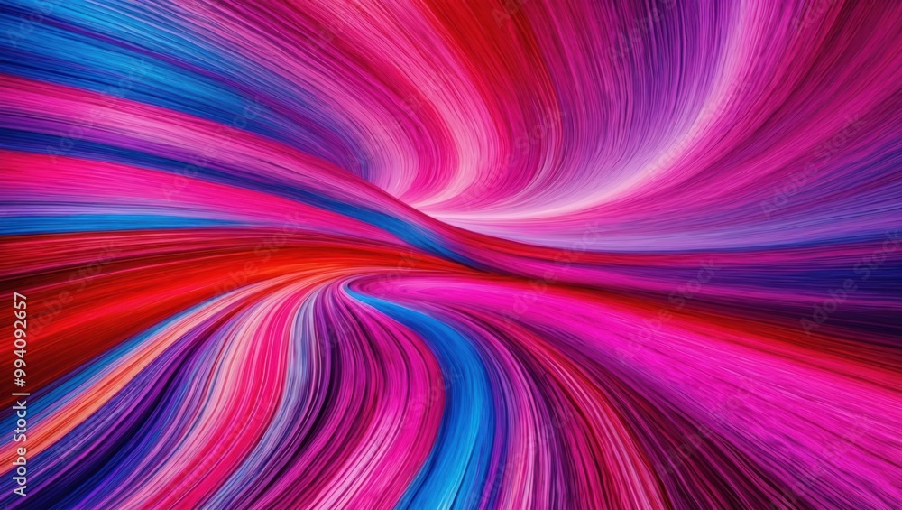 Poster vibrant abstract image showcasing flowing lines of colors creating a dynamic and energetic visual ex