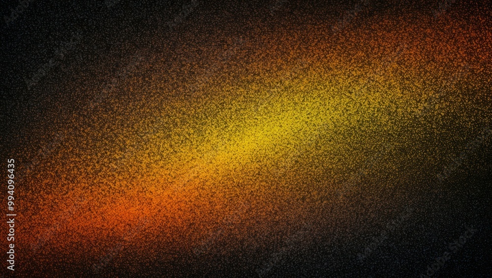 Poster vibrant abstract background featuring smooth gradients of orange and yellow on a dark canvas, suitab