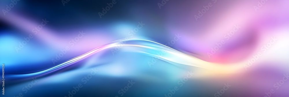 Poster mesmerizing teal and purple blurred abstract background with fluid waves and gradient motion effects