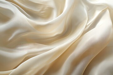 Obraz premium Rippling silk fabric texture in motion, with soft shadows and flowing curves