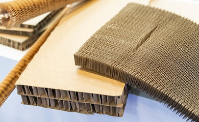 corrugated cardboard used as a packaging