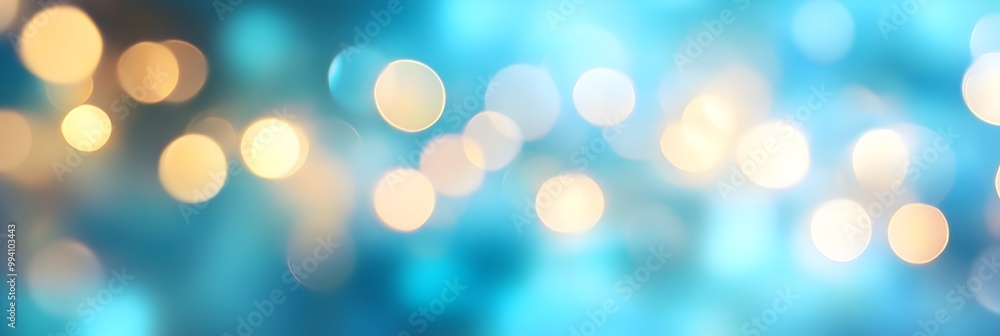 Aufkleber blurred abstract background with a mesmerizing blend of teal and blue hues creating a serene and ele