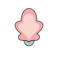 Flat design flower