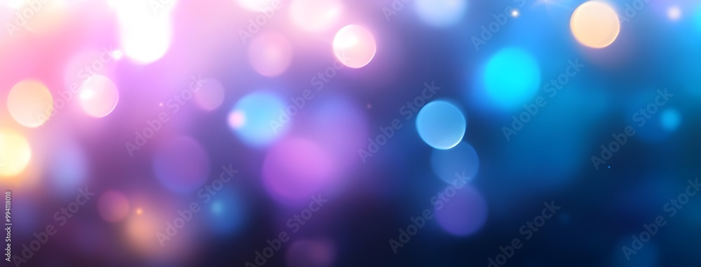 Poster mesmerizing gradient background featuring a soft blurred effect with glowing neon lights in shades o