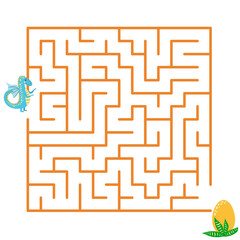 Children's game labyrinth. Find a way out of the maze.