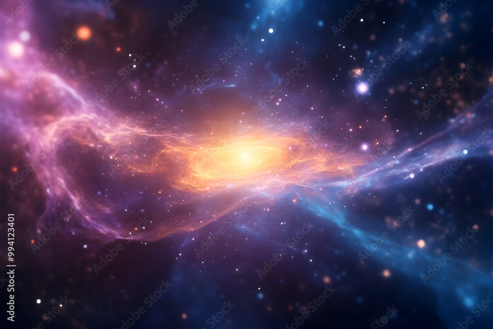 Poster quantum realm an of the intricate workings of the subatomic world capturing the essence of scientifi