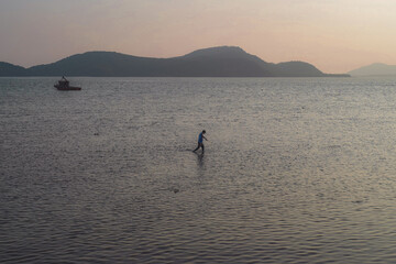Fototapeta premium sunset on the beach