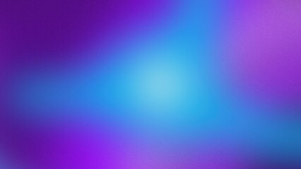 Abstract poster design with a blue and purple gradient background, enhanced by a grainy noise texture effect.