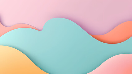 Fototapeta premium abstract background featuring paper cut shapes with a modern and minimalist style