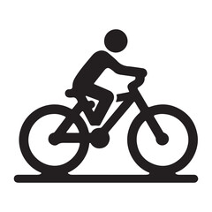 Obraz premium Bicycle. Bike icon vector. Cycling concept. Sign for bicycles path Isolated on white background.
