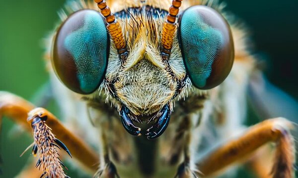 Close Up of a Blue Eyed Insect