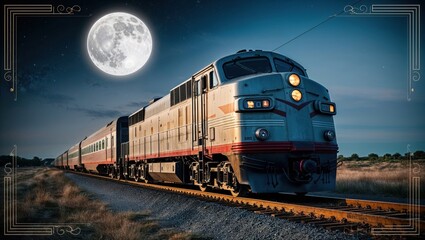 Fototapeta premium train on the railway station