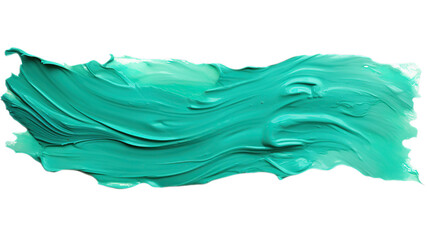 Abstract Turquoise Paint Stroke Texture Background