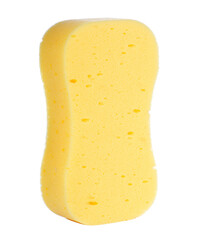 Yellow big washing sponge isolation
