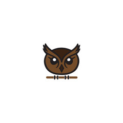 owl logo vector icon