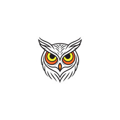 owl logo vector icon