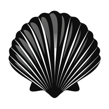 recommend clip art: Seashell vector illustration isolated on a white background