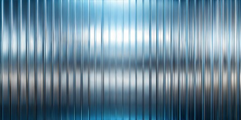 Abstract metallic blue vertical stripes
