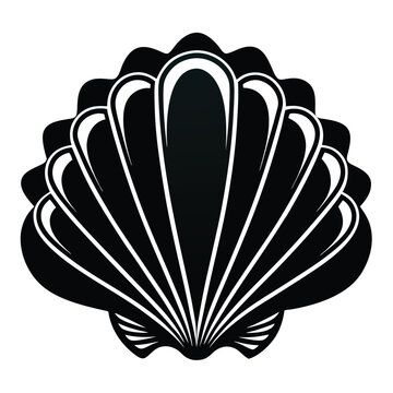 recommend clip art: Seashell vector illustration isolated on a white background