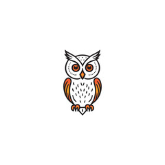 owl logo vector icon