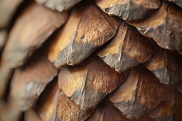 Fototapeta premium Pinecone Textures in Detail Nature's Fascinating Close-Up