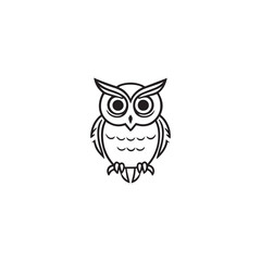 owl logo vector icon