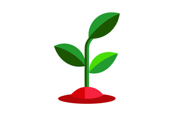 Scribbled Green Environment Icons Set of  Isolated on White