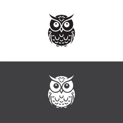 owl logo vector icon