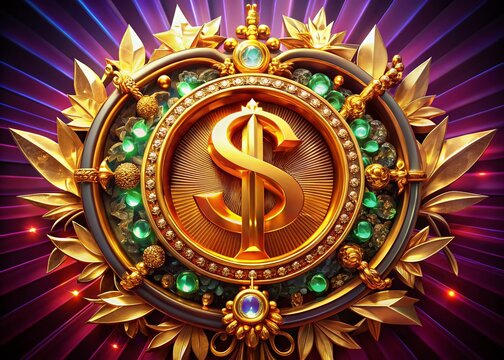 Elegant Luxury Symbol Representing Wealth, Success, and Opulence in a Stylish Design Setting