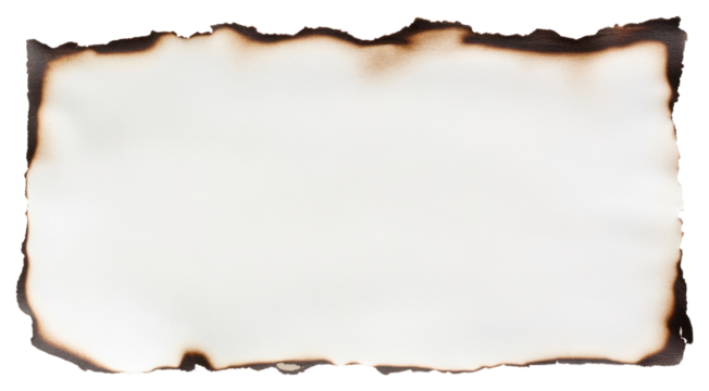 PNG Craft paper with burned edges parchment scorched.