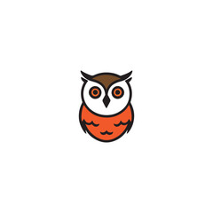 owl logo vector icon