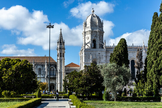 View of Jerónimos Monastery,It was built in 1502