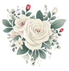 PNG The roses decorated in heart shape pattern flower plant.