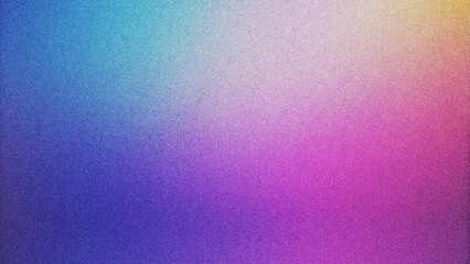 Colorful Gradient Background with Grainy Noise Texture. Modern and Futuristic Design with Smooth Fluid Shapes, Ideal for Posters with a Unique Visual Appeal