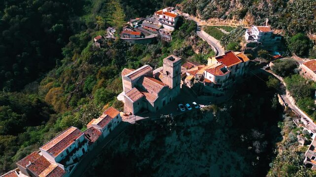 Godfather movie location Savoca Village in Sicily, Italy