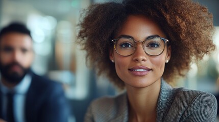 virtual team meeting via webcam featuring discussion between female employee and male colleague showcasing remote work collaboration and online video communication in a business setting