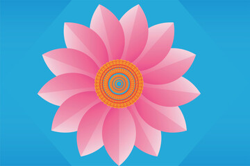 abstract background with illustration flower