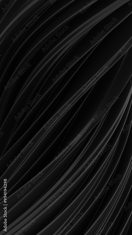 Aufkleber abstract black vertical background. 3d rendering illustration not ai