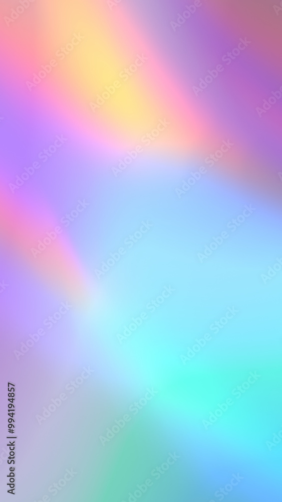 Aufkleber abstract holographic neon foil. colorful abstract vertical background. 3d rendering illustration not
