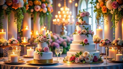 Exquisite Classy Luxury Wedding Cakes Displayed Elegantly for a Dreamy Celebration and Special Occasion