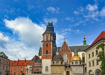 Obraz premium Royal Cathedral Wawel Castle in Krakow