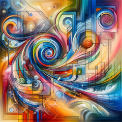 Obraz premium abstract background with lines